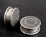 Hmong Silver Earplugs